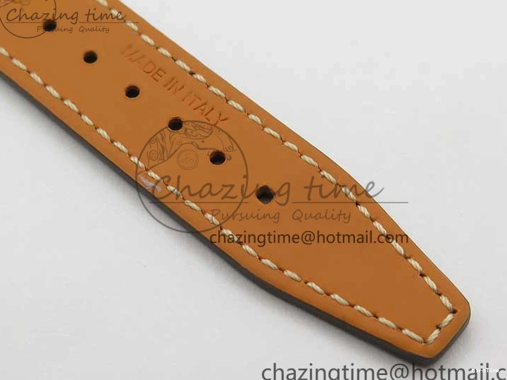 MIROTIME 0501 Portofino 37mm SS V7F 1:1 Best Edition Gray Dial on Black Leather Strap A Practical 7094